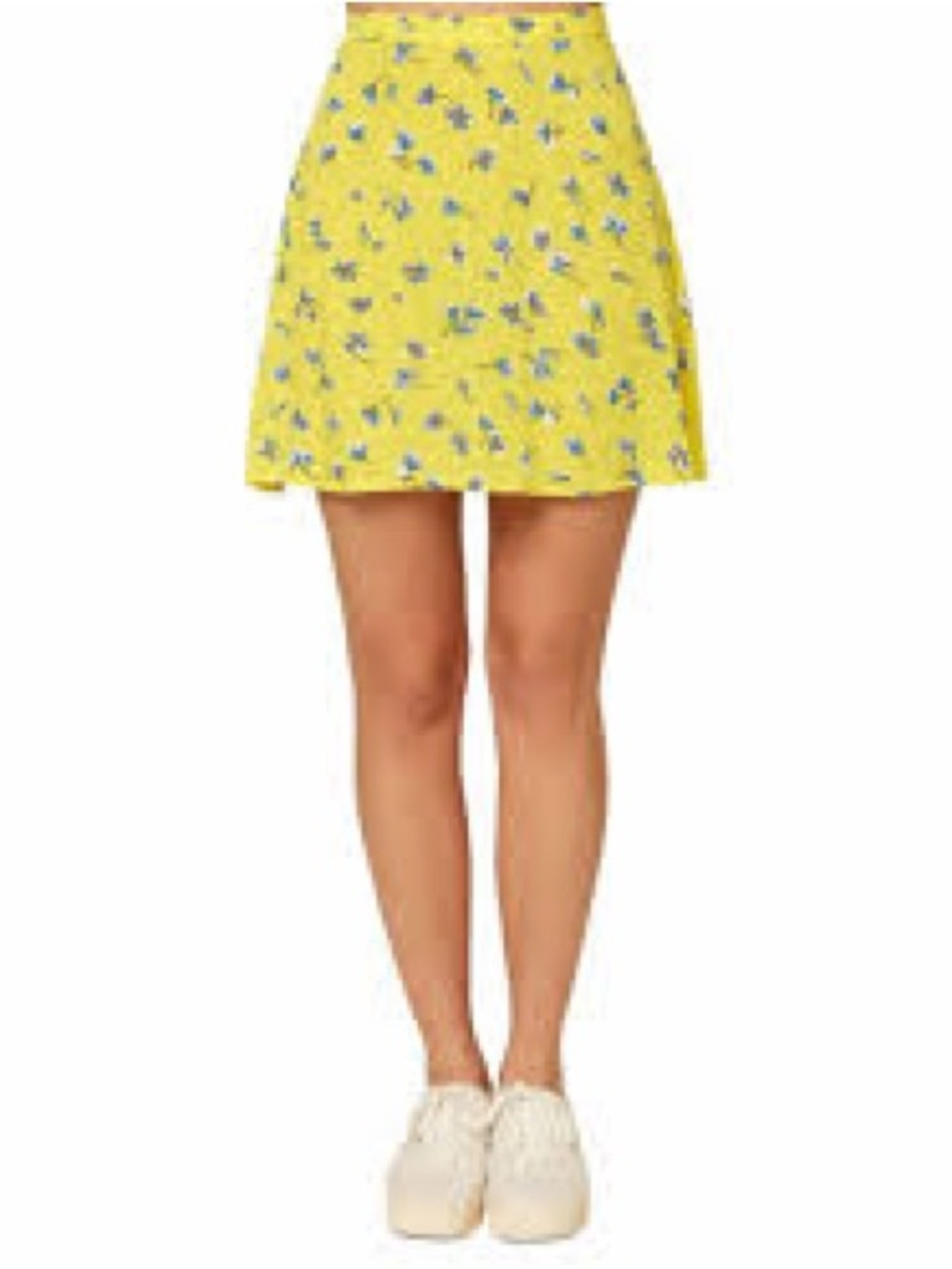 O'Neill Sindra Floral Print Skirt, Size  Small Yellow